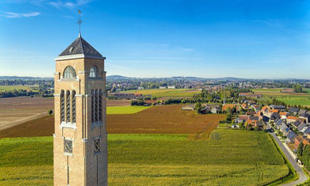 Kerktoren in Zonnebeke is schitterend uitkijkpunt